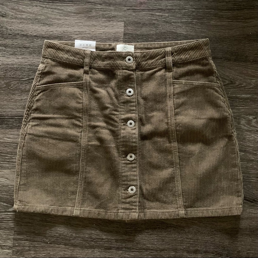 Cotton On Taupe Cord Skirt